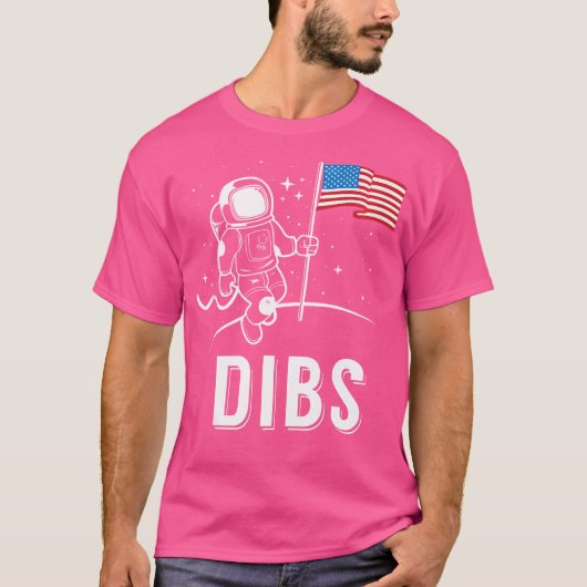 ディブス愛国的なアメリカの月 Tシャツ (正面)