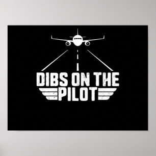 ディブス·オン·パイロット航空機飛行機ガールフレンド ポスター