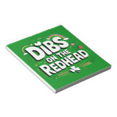 ディブズオンザレッドヘッドおもしろいセントパトリックの日 ノートパッド (アングル)