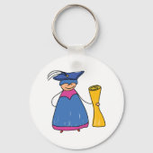 ディプロマのキーチェーンを使って卒業する キーホルダー (正面)