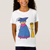 ディプロマの女の子のTシャツを着て卒業する Tシャツ (正面)