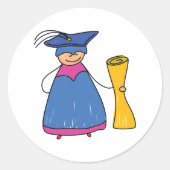 ディプロマステッカーを付けて卒業する ラウンドシール (正面)