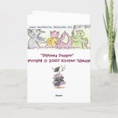 「ディプロマドラゴン」グリーティングカードとノートカード カード (裏面)