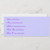 ディプロマ&ボウ –  招待状 (裏面)