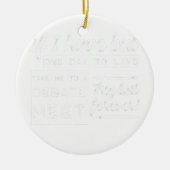 ディベおもしろいート会議 セラミックオーナメント (正面)