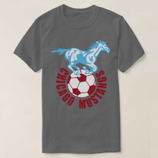 ディベンションシカゴムスタングスNASL 1967 Tシャツ (デザイン正面)