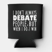 ディベートおもしろいチームのチャンピオン 缶クーラー (正面)