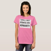 ディベートなし。(グレイ) Tシャツ (正面フル)