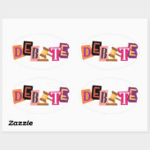 ディベートのシール 楕円形シール (シート)