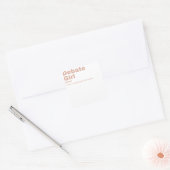 ディベートの女の子 – ディベート スクエアシール (封筒)