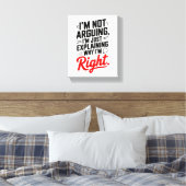 ディベートスタイル!おもしろい自信 キャンバスプリント (インサイチュ (寝室))