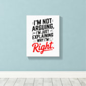 ディベートスタイル!おもしろい自信 キャンバスプリント (インサイチュ (ウッドフロア))