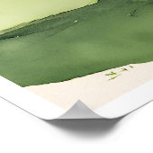 ディボットトラブルゴルフプリント ポスター (角)