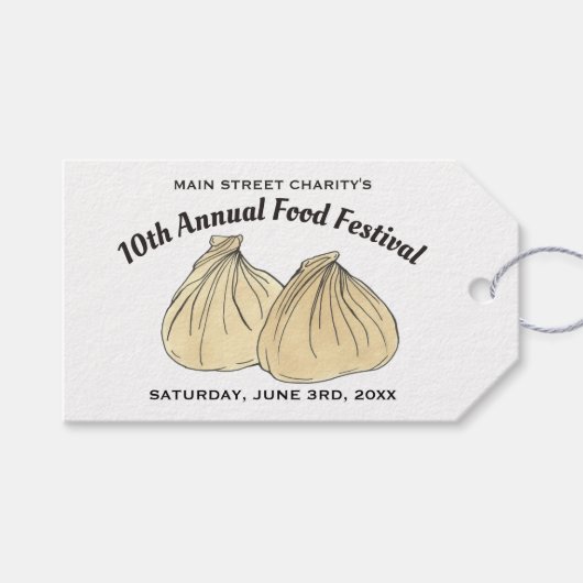 ディム中国のサムシュマイダンプリンスフードフェスティバル ギフトタグ (正面(横))