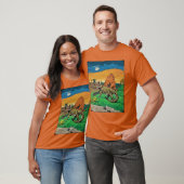 ディメトロドン単弓類 タイムトラベルTシャツ メンズ Tシャツ (ユニセックス)