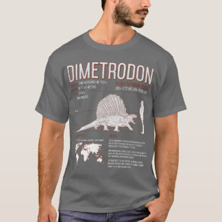 ディメトロドン 恐竜 面白い事実 科学 メンズ Tシャツ