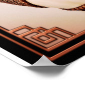 ディメルトチパルスアールデコフラッパー彫刻 ポスター (角)