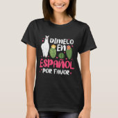 ディメロアンスペインスペインのティーチャー Tシャツ (正面)