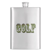 ディメンショナルゴルフ写真ロゴ、クラシックスキットル フラスク (正面)
