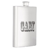 ディメンショナル白黒ゲーリー名，スキットル フラスク (右)