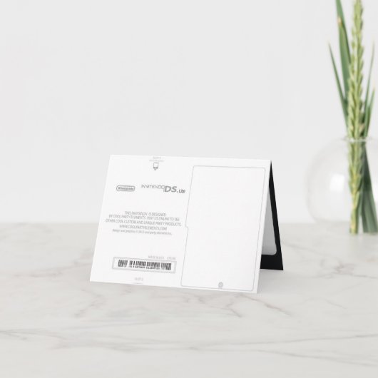 ディメンジョンビデオゲーマー9thバースデーパーティー招待状 招待状 (裏面)