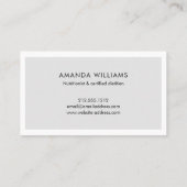 ディモダンエティ栄養士写真グリッドコラージュ 名刺 (裏面)