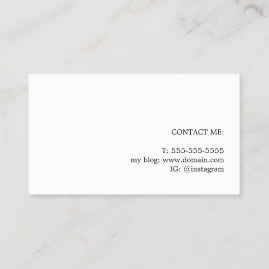 ディモダンテエレガントィティアン栄養士コーチ 名刺 (裏面)