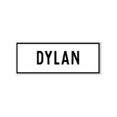 ディランの名前 ラバースタンプ (インプリント)