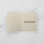 ディランカワイロングヘアチワホアパピー誕生日カード カード (内部)