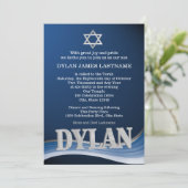 ディランスチールウェーブネームバー（ユダヤ教の）バル・ミツバー 招待状 (スタンド正面)