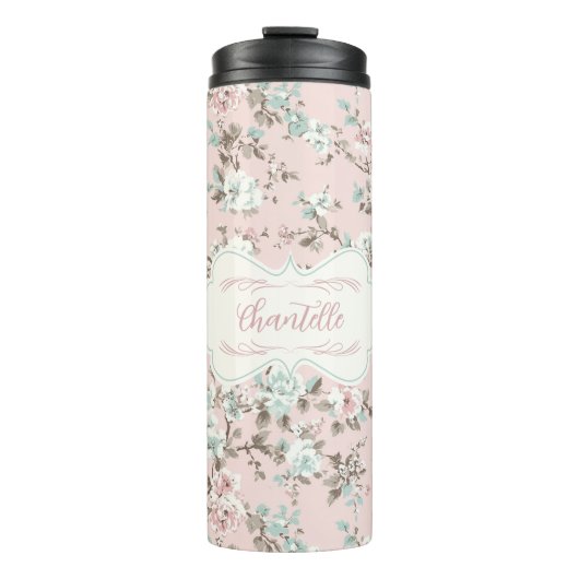 ディランドリアヴィンテージほこりっぽいバラピンク タンブラー (正面)