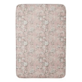 ディランドリアヴィンテージほこりっぽいバラピンク バスマット (正面縦)