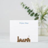 ディランマックスエルサレムユダヤ人バー（ユダヤ教の）バル・ミツバー カード (スタンド正面)