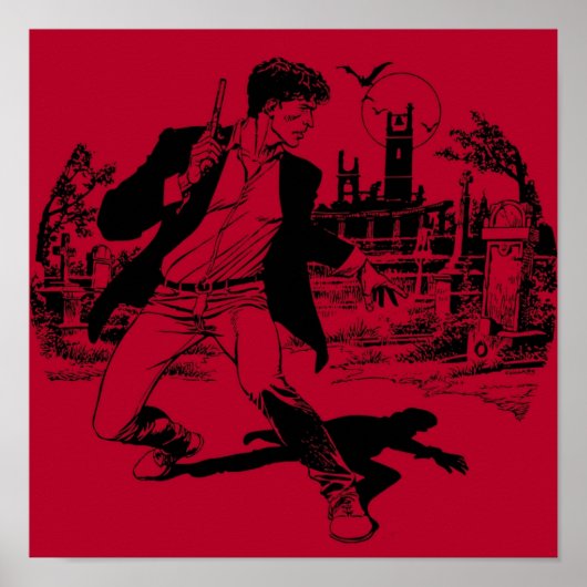 ディラン犬の白黒 ポスター (正面)