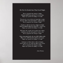 ディラン・トーマスの優しい詩に行くな