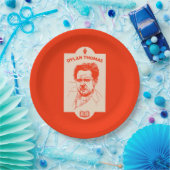 ディラン・トーマス・ウェルシュ詩人 ペーパープレート (パーティー)