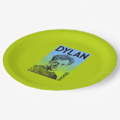 ディラン・トーマス・ウェルシュ詩人 ペーパープレート (アングル)