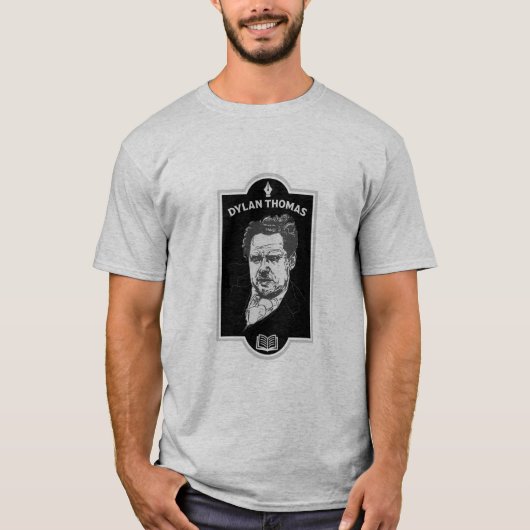 ディラン・トーマス・ウェルシュ詩人 Tシャツ (正面)