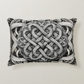 ディリエルテシュワルツ – ヴァイサー・ケルティシュエ・ノテン0001 アクセントクッション (正面)