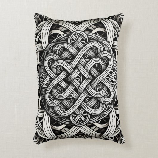 ディリエルテシュワルツ – ヴァイサー・ケルティシュエ・ノテン0001 アクセントクッション (正面(垂直))