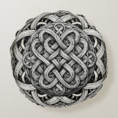 ディリエルテシュワルツ – ヴァイサー・ケルティシュエ・ノテン0001 ラウンドクッション (裏面)