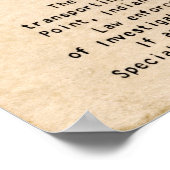 ディリンガー指紋分類カード1934 ポスター (角)