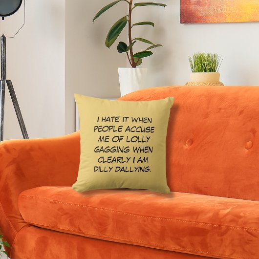 ディリーダリーイエローヘイズ装飾用クッション クッション