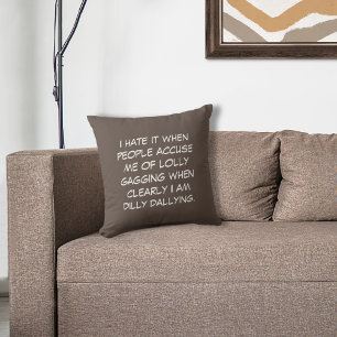 ディリーダリーサドルブラウン装飾用クッション クッション