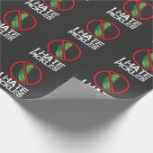 ディルおもしろいキュウリのハターユーモア私はピクルスを嫌う ラッピングペーパー (角)