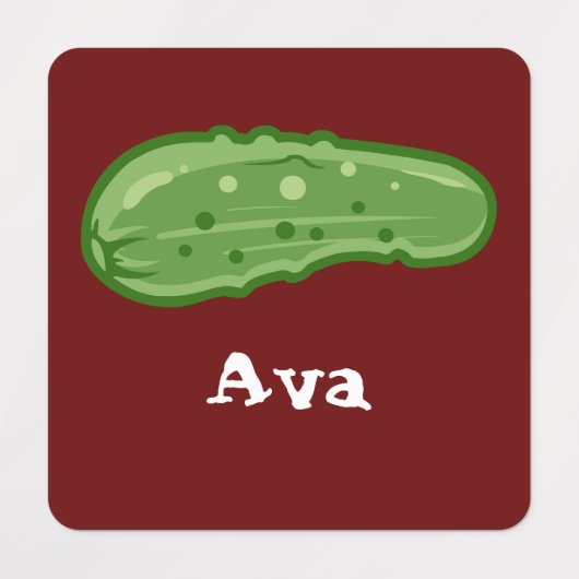 ディルとItデザイン – 小型正方形の衣類ラベル ラベル (デザイン1)