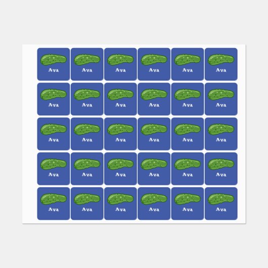 ディルとItデザイン – 小型正方形の衣類ラベル ラベル (シート)