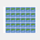 ディルとItデザイン – 小型正方形の衣類ラベル ラベル (シート)