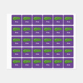 ディルとItデザイン – 小型正方形の衣類ラベル ラベル (シート)