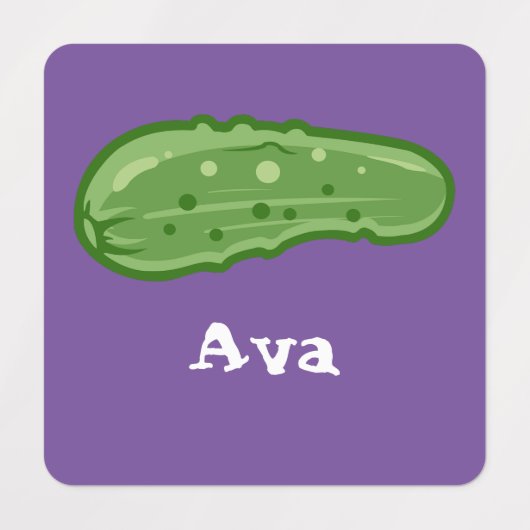 ディルとItデザイン – 小型正方形の衣類ラベル ラベル (デザイン1)